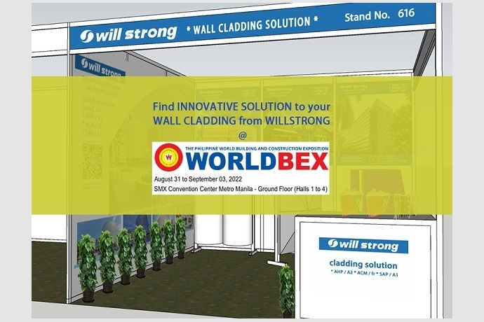 WILLSTRONG exhibe soluciones de fachada innovadoras en WORLDBEX en Filipinas